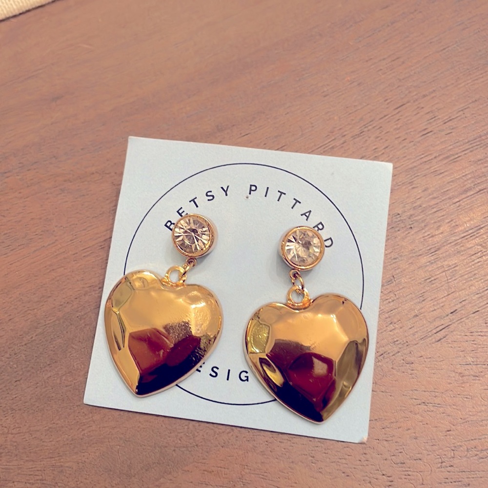 Betsy Pittard Heart Earrings